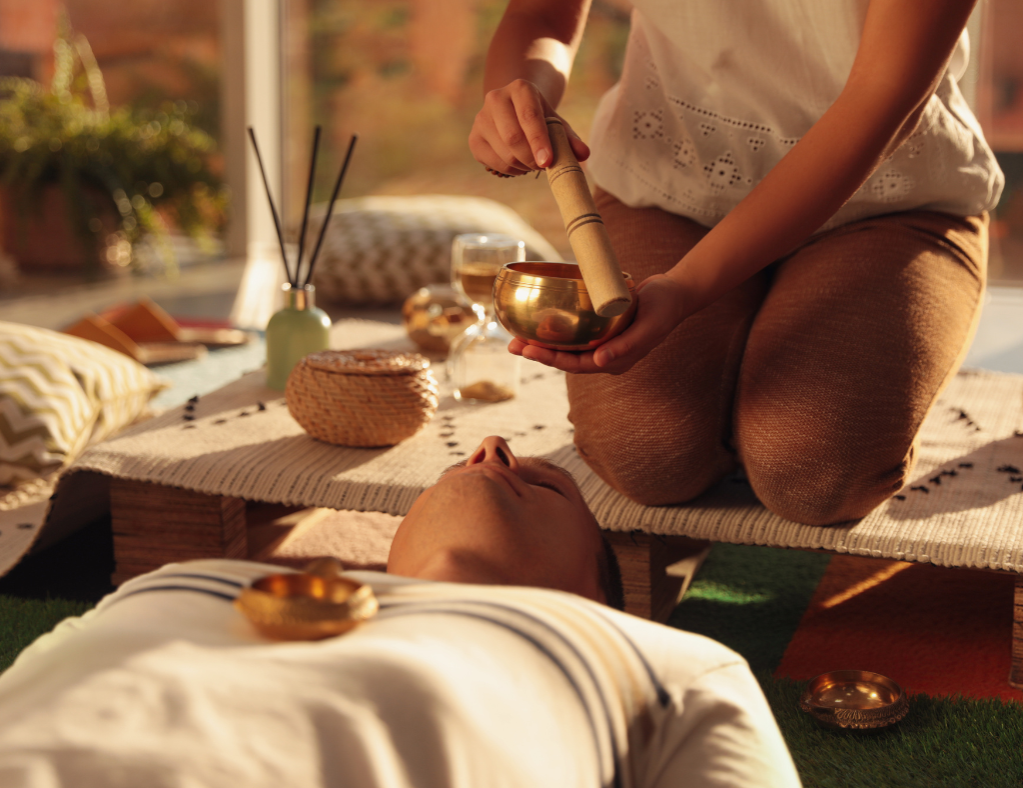 Entspannung mit Klangscshalen