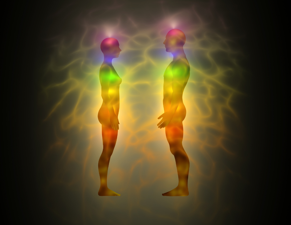 Energeifeld von 2 Menschen 